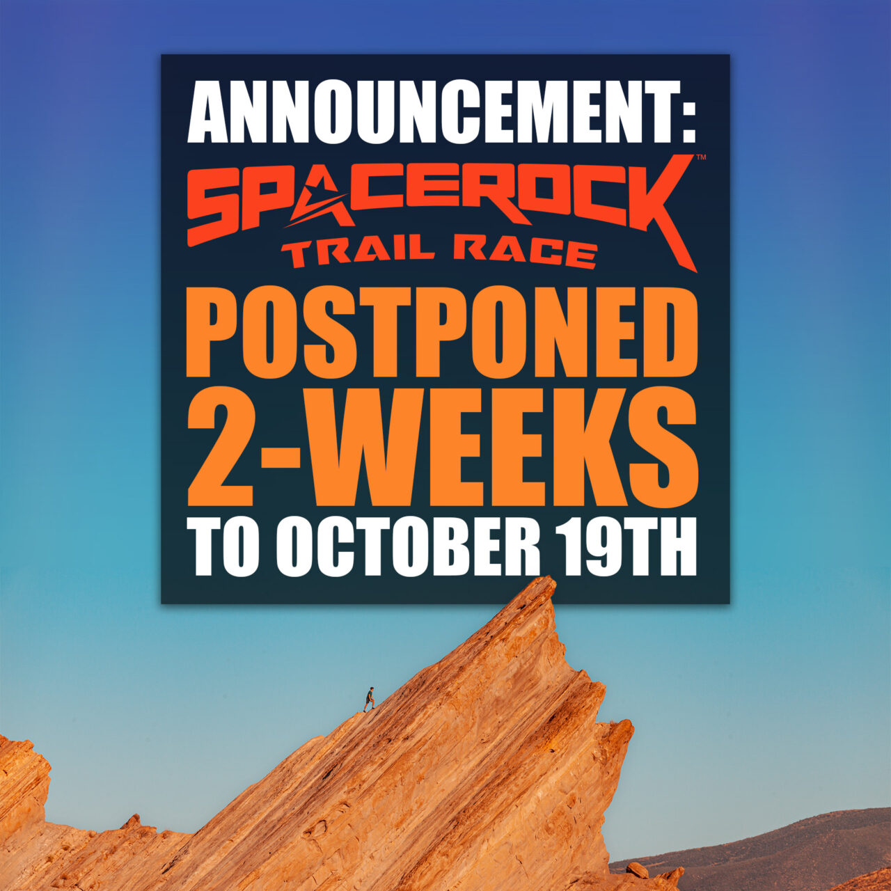 RACE POSTPONED 2-WEEKS TO OCTOBER 19TH